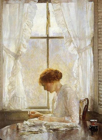 Joseph Decamp The Seamstress china oil painting image